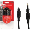 Rca 6 Ft. Black Audio Digital Optical Cable DV10R